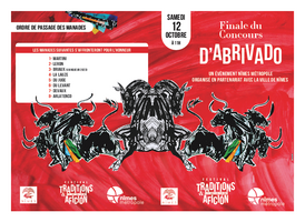 Programme de la finale du concours d'abrivado